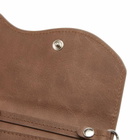Dime Men's Chain Leather Wallet in Brown 