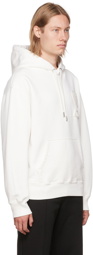 AMI Paris White SSENSE Exclusive Hoodie