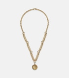 FoundRae Infinite Gratitude 18kt gold pendant necklace with diamond