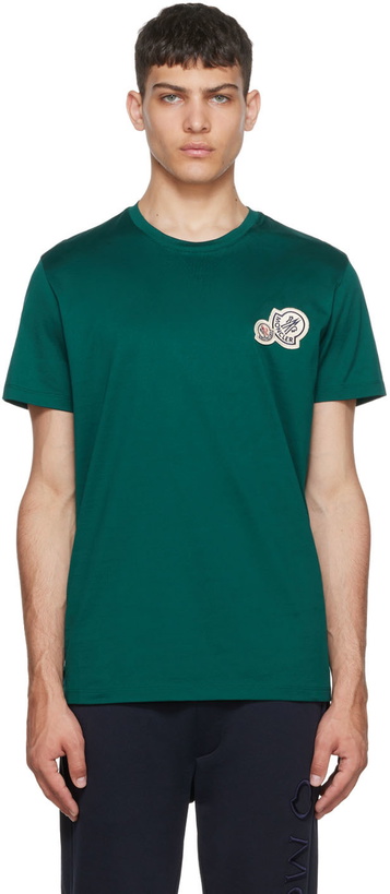 Photo: Moncler Green Cotton T-Shirt