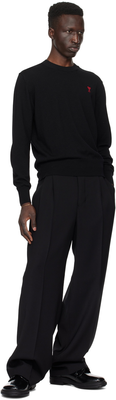 AMI Paris Black Anatomical Toe Derbys