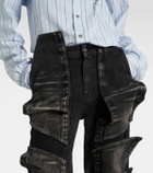 Y/Project Paneled straight jeans