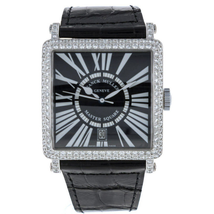 Photo: Franck Muller Master Square Automatic Diamond Black Dial Unisex Watch 6000 H SC DT D