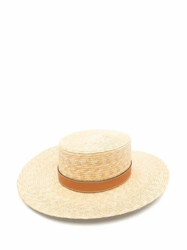 Photo: Gucci Logo-Plaque Boater Hat