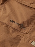 Moncler Grenoble - Straight-Leg Logo-Appliquéd Ripstop Cargo Shorts - Brown