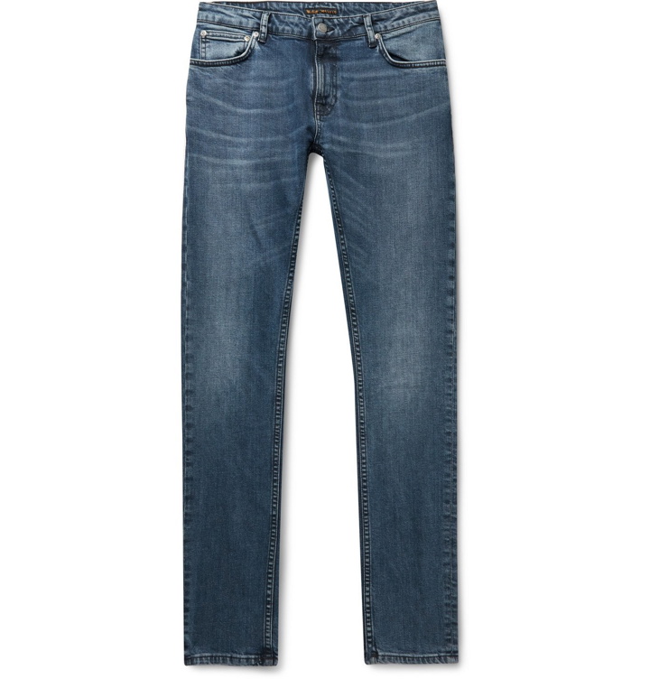 Photo: Nudie Jeans - Skinny Lin Organic Stretch-Denim Jeans - Blue