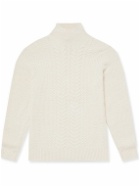 Club Monaco - Cotton-Blend Bouclé Mock-Neck Sweater - White