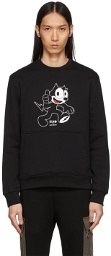 Neil Barrett Black Felix The Cat Edition Sweater