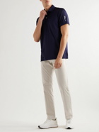 RLX Ralph Lauren - Logo-Print Stretch Recycled-Shell Golf Polo Shirt - Blue