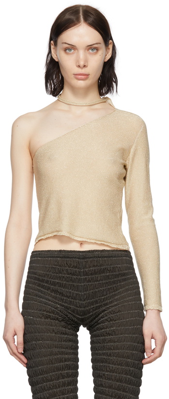 Photo: Gauntlett Cheng Gold Cupro T-Shirt
