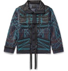 Craig Green - Embroidered Quilted Nylon Jacket with Removable Collar - Blue