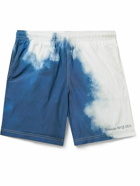 Alexander McQueen - Straight-Leg Long-Length Printed Swim Shorts - Blue