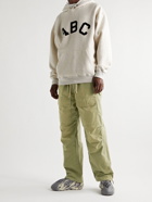 FEAR OF GOD - Shell-Trimmed Cotton-Canvas Drawstring Cargo Trousers - Green