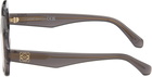 LOEWE Gray Anagram Square Glasses