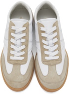 Dries Van Noten White Leather & Suede Sneakers