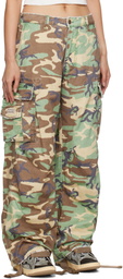ERL Khaki Camo Cargo Pants