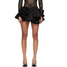 VAQUERA Black Bustle Miniskirt