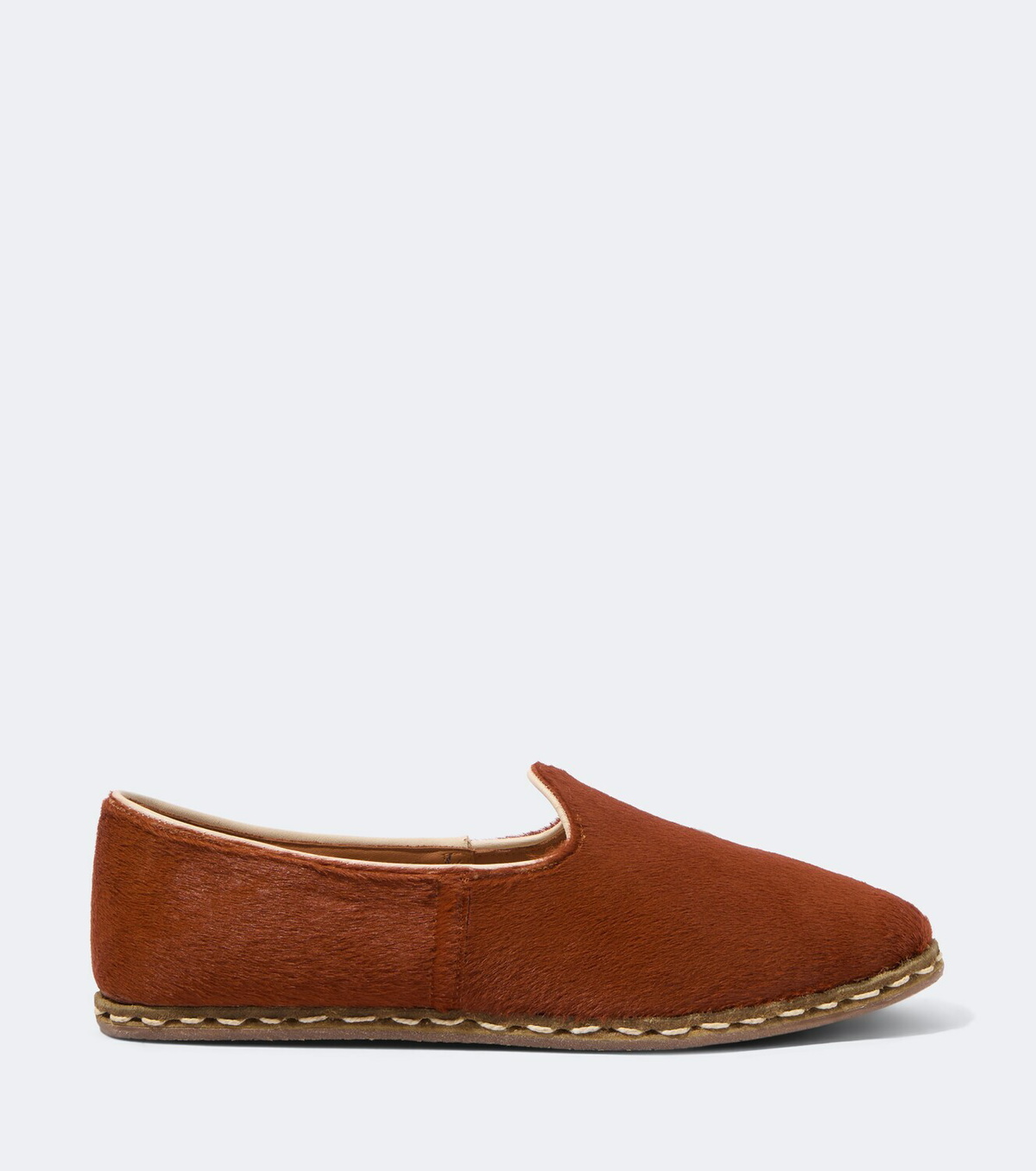 Sabah Calf hair slip-on shoes