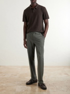 James Perse - Supima Cotton-Jersey Polo Shirt - Brown