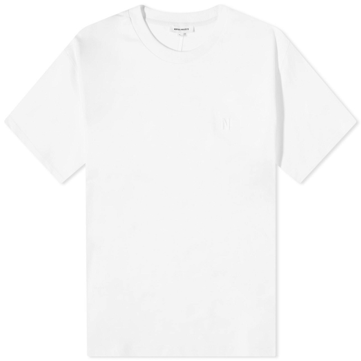 Photo: Norse Projects Men's Johannes N Logo T-Shirt in White