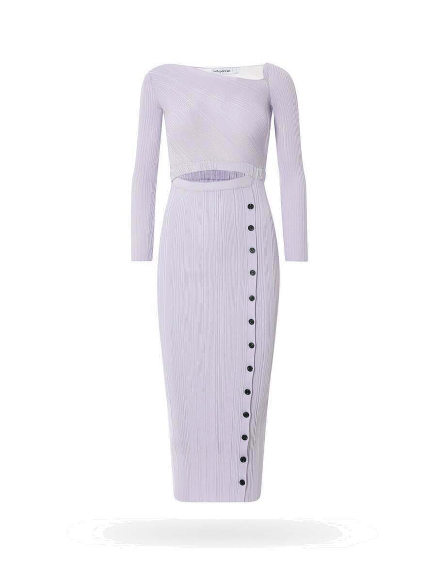 Self Portrait Dress Purple Womens Self-Portrait