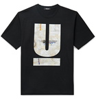 UNDERCOVER - Logo-Print Cotton-Jersey T-Shirt - Black