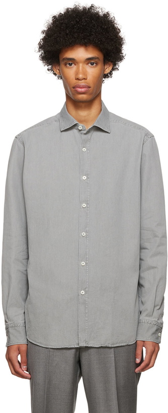 Photo: ZEGNA Gray Denim Shirt