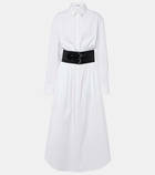 Alaïa Cotton poplin shirt dress