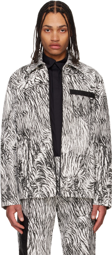 Photo: Olly Shinder White & Black Gardiner Blouson Jacket