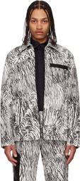 Olly Shinder White & Black Gardiner Blouson Jacket