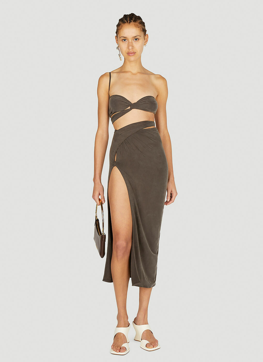 ジャックムス Jacquemus La Jupe Salon Skirt Jacquemus La Jupe Escala Maxi Skirt | Black | FARFETCH