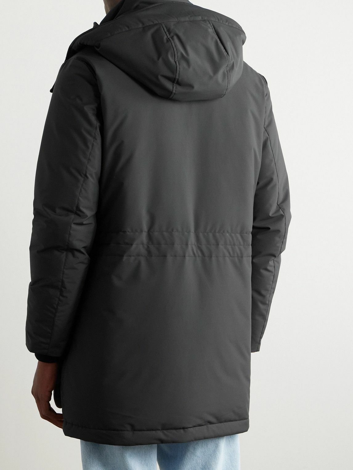 Zegna - Quilted Padded Shell Hooded Down Jacket - Black