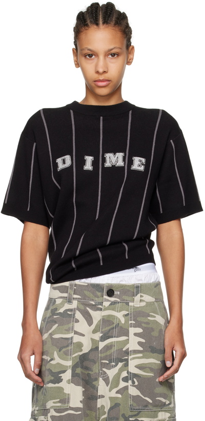 Photo: Dime Black Striped T-Shirt