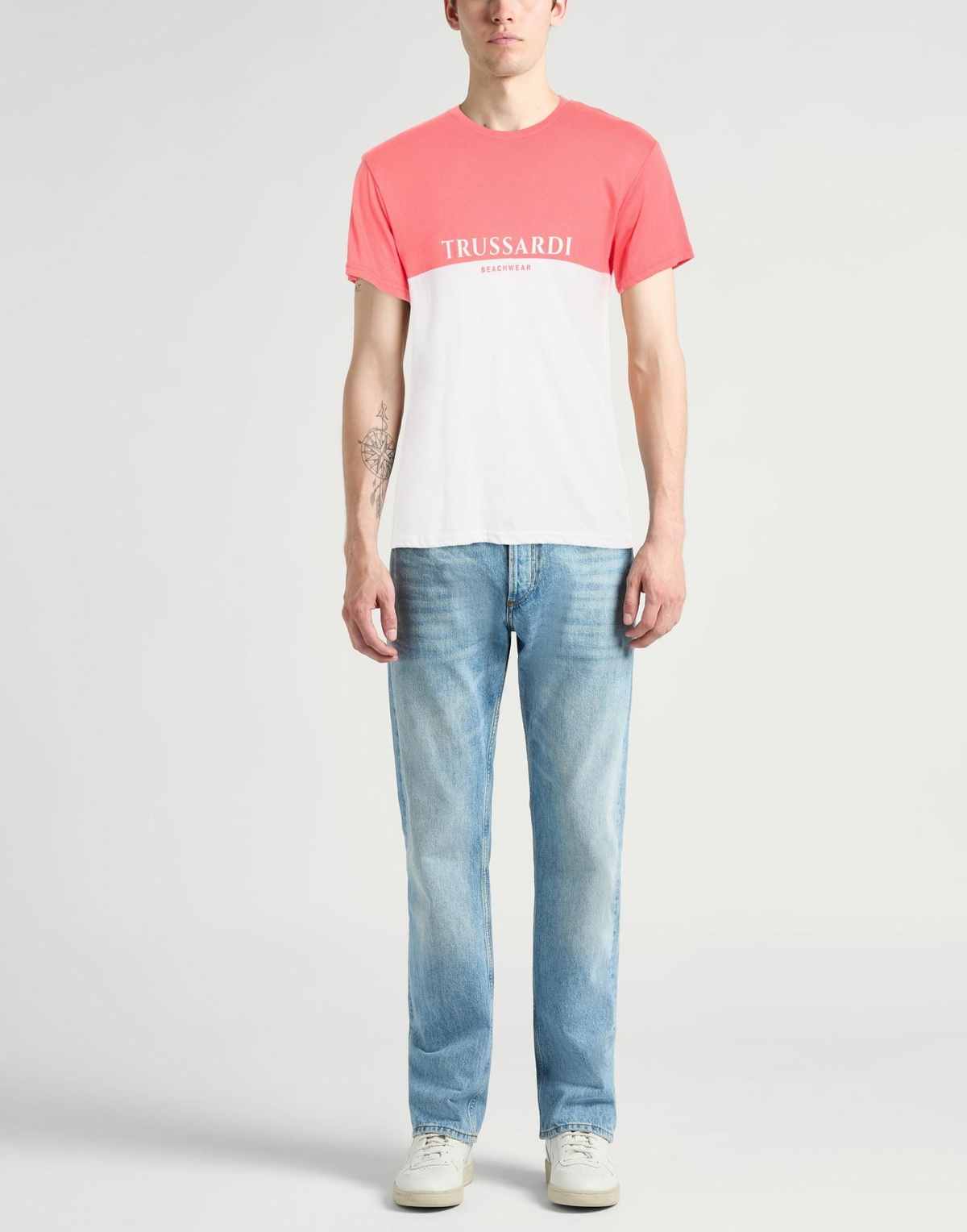 Trussardi Mens T-shirt Coral