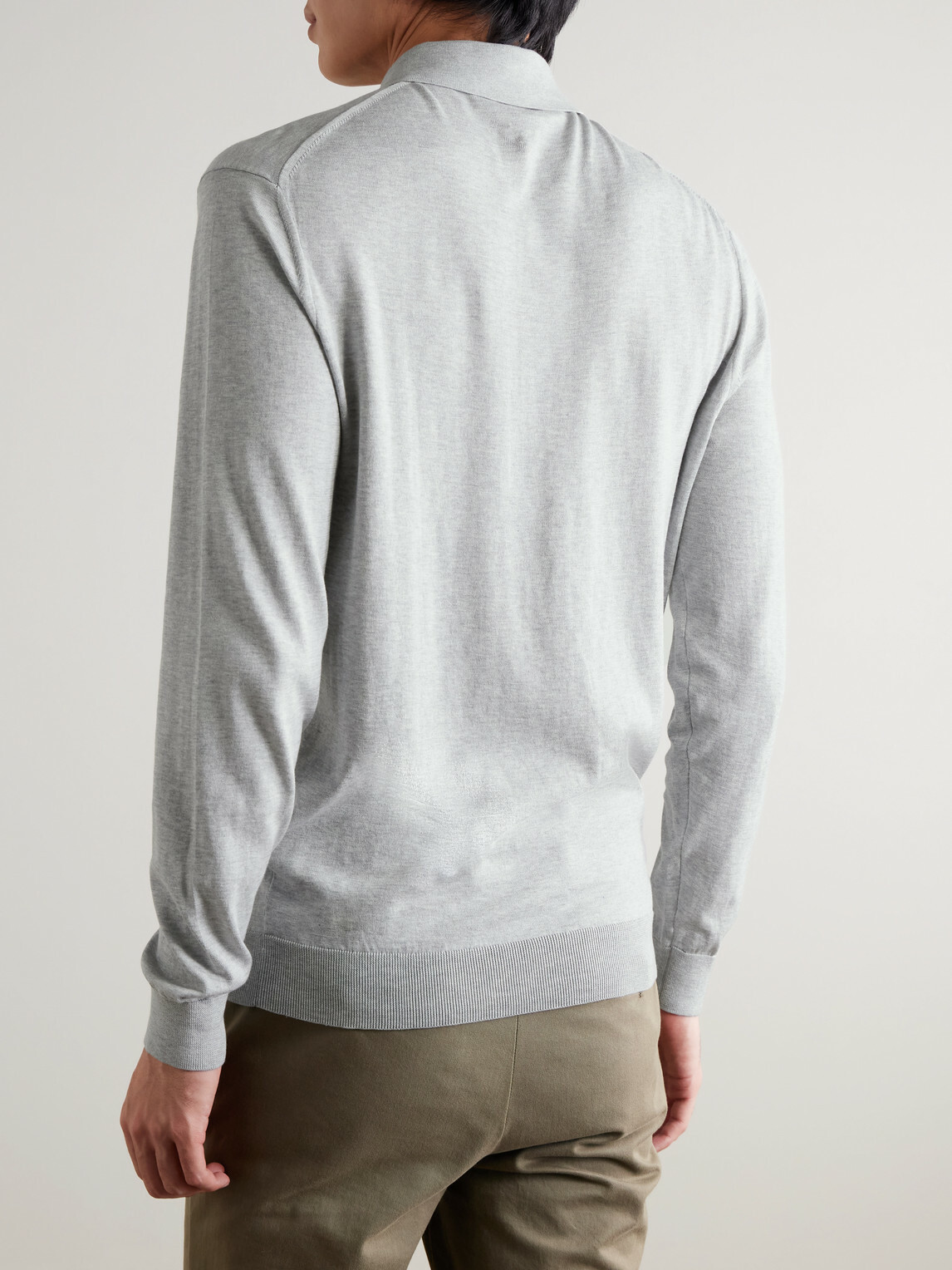 Peter Millar - Mariner Sea Island Cotton Polo Shirt - Gray