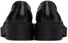Marni Black Leather Penny Loafers