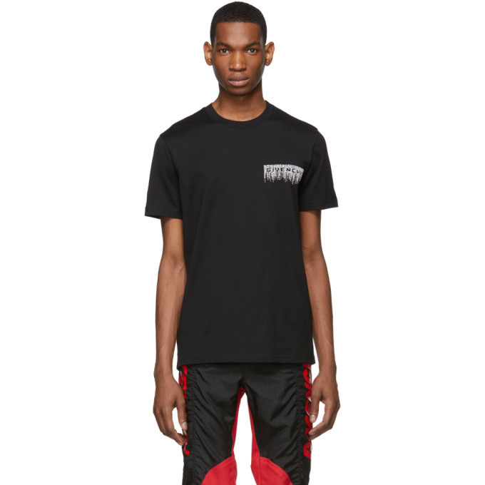 Photo: Givenchy Black Sequins Embroidered Slim Fit T-Shirt