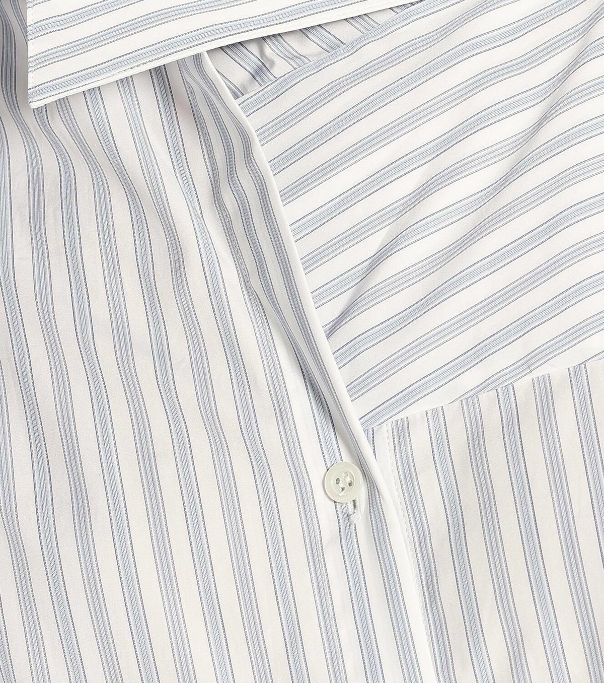 Monse Tie-neck striped cotton shirt