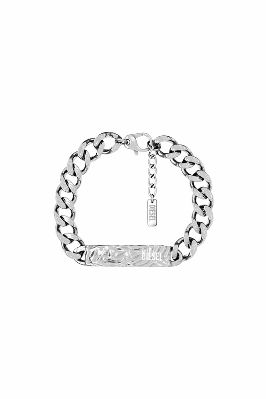 Photo: Diesel Stainless Steel ID Bracelet - Bracelets - Unisex - Silver