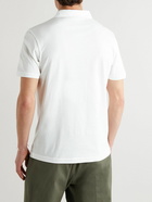 Sunspel - Cotton-Piqué Polo Shirt - White