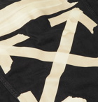 Off-White - Slim-Fit Logo-Print Denim Jacket - Black