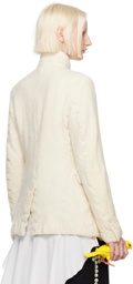 Comme des Garçons Homme Plus Off-White Double-Breasted Blazer