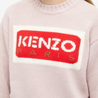 Kenzo Paris Logo Jumper in Faded Pink