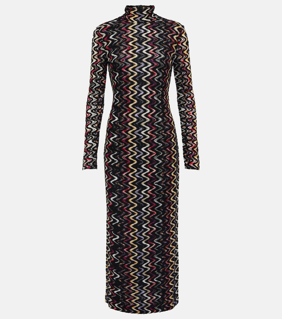 Missoni Wool-blend turtleneck maxi dress Missoni
