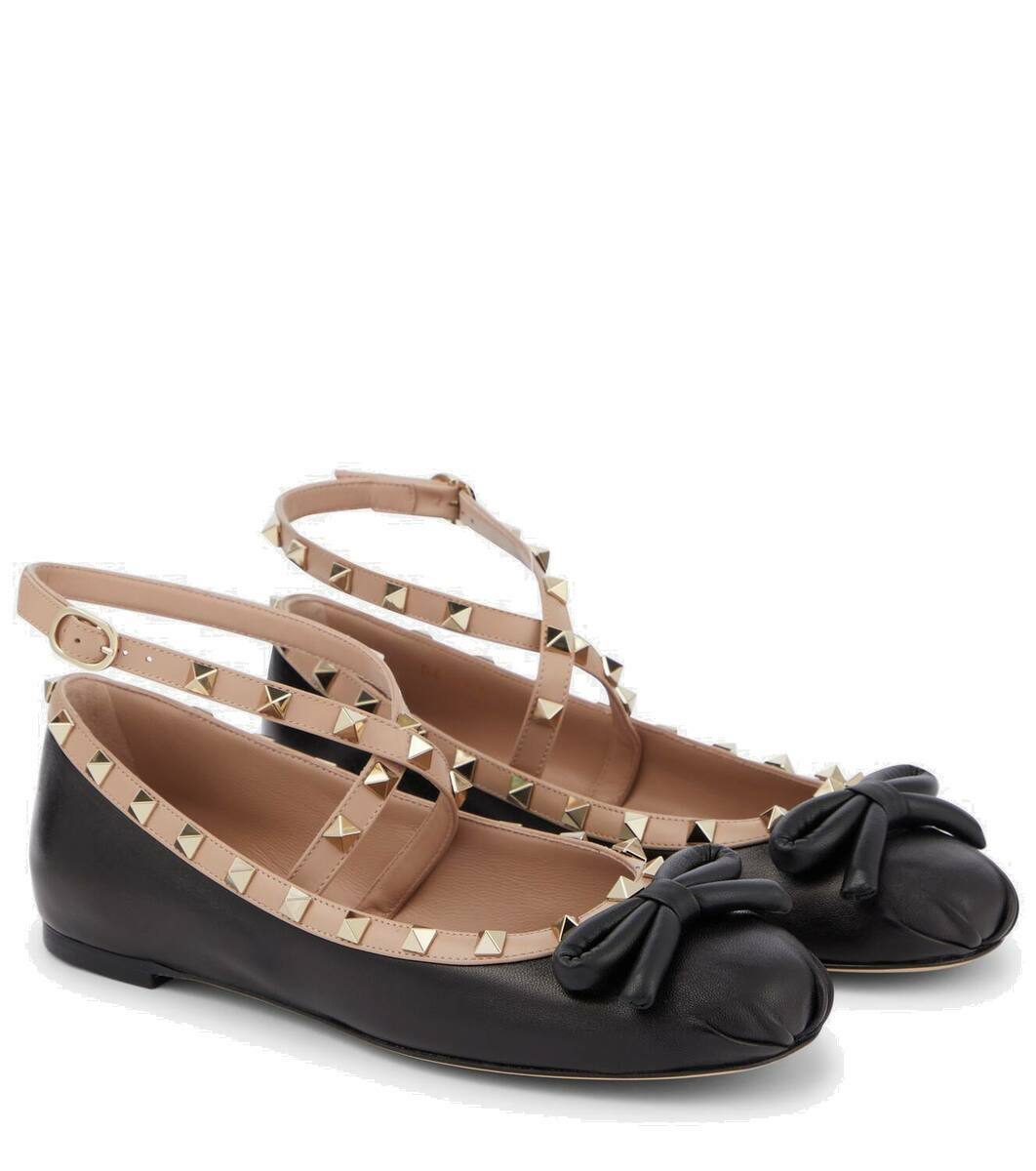 Valentino Garavani Rockstud leather ballet flats Valentino Garavani