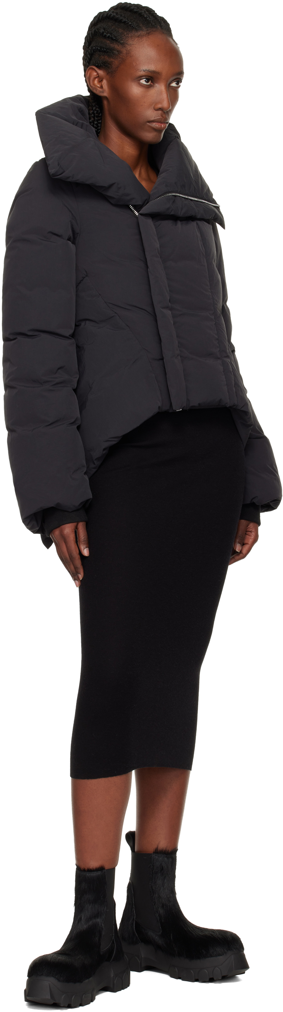 Rick Owens Black Concordians Naska Duvet Down Jacket