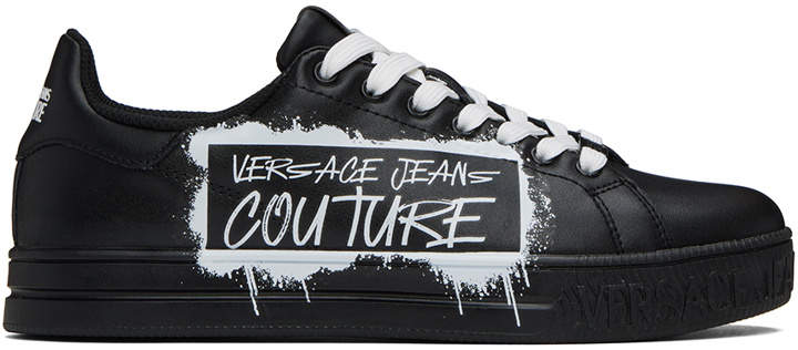 Photo: Versace Jeans Couture Black Court 88 Sneakers
