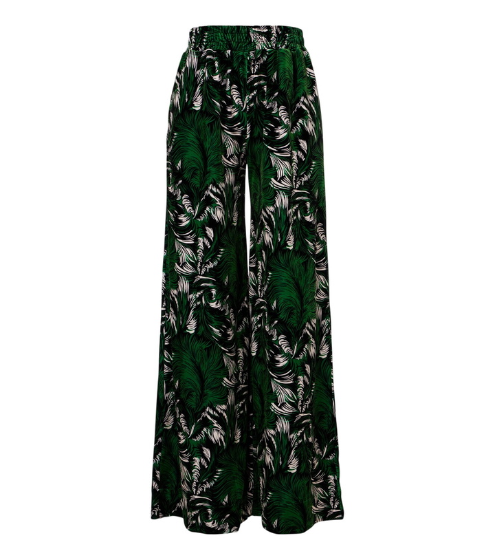 Photo: La DoubleJ Printed jersey palazzo pants