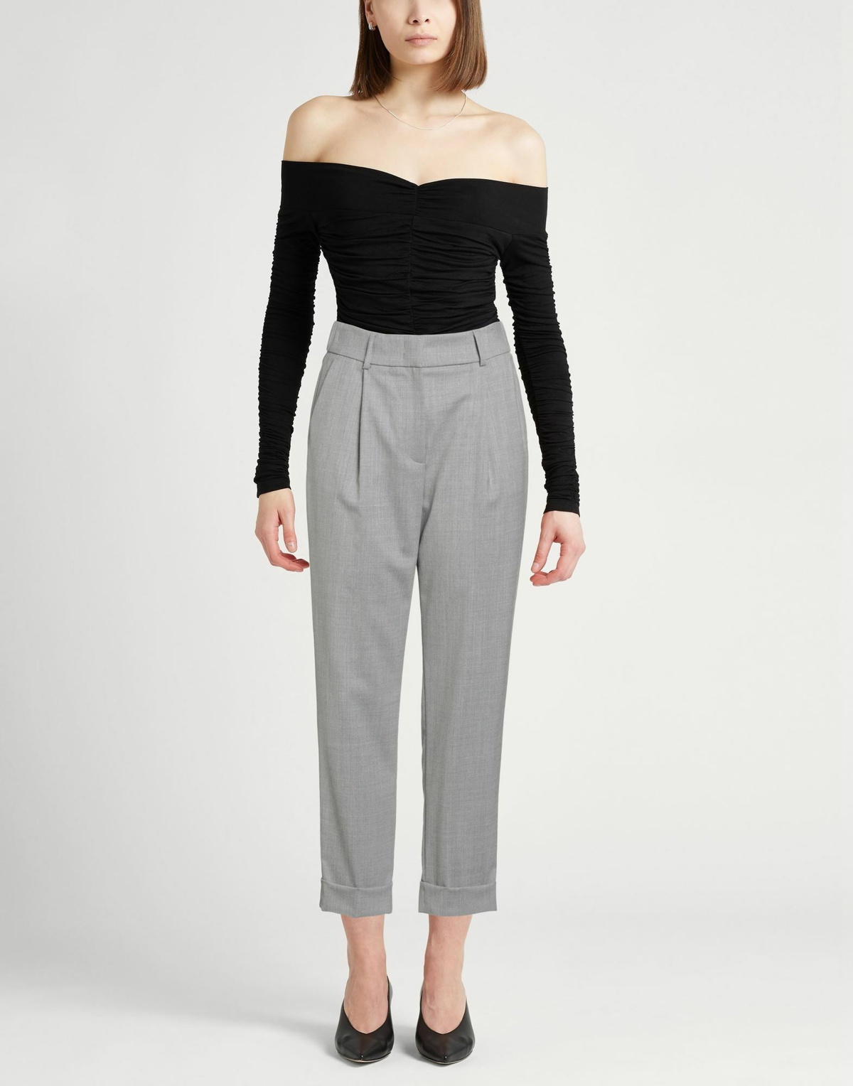 Peserico Easy Womens Pants Light in Grey