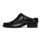 Toga Virilis Black Leather Buckle Loafers